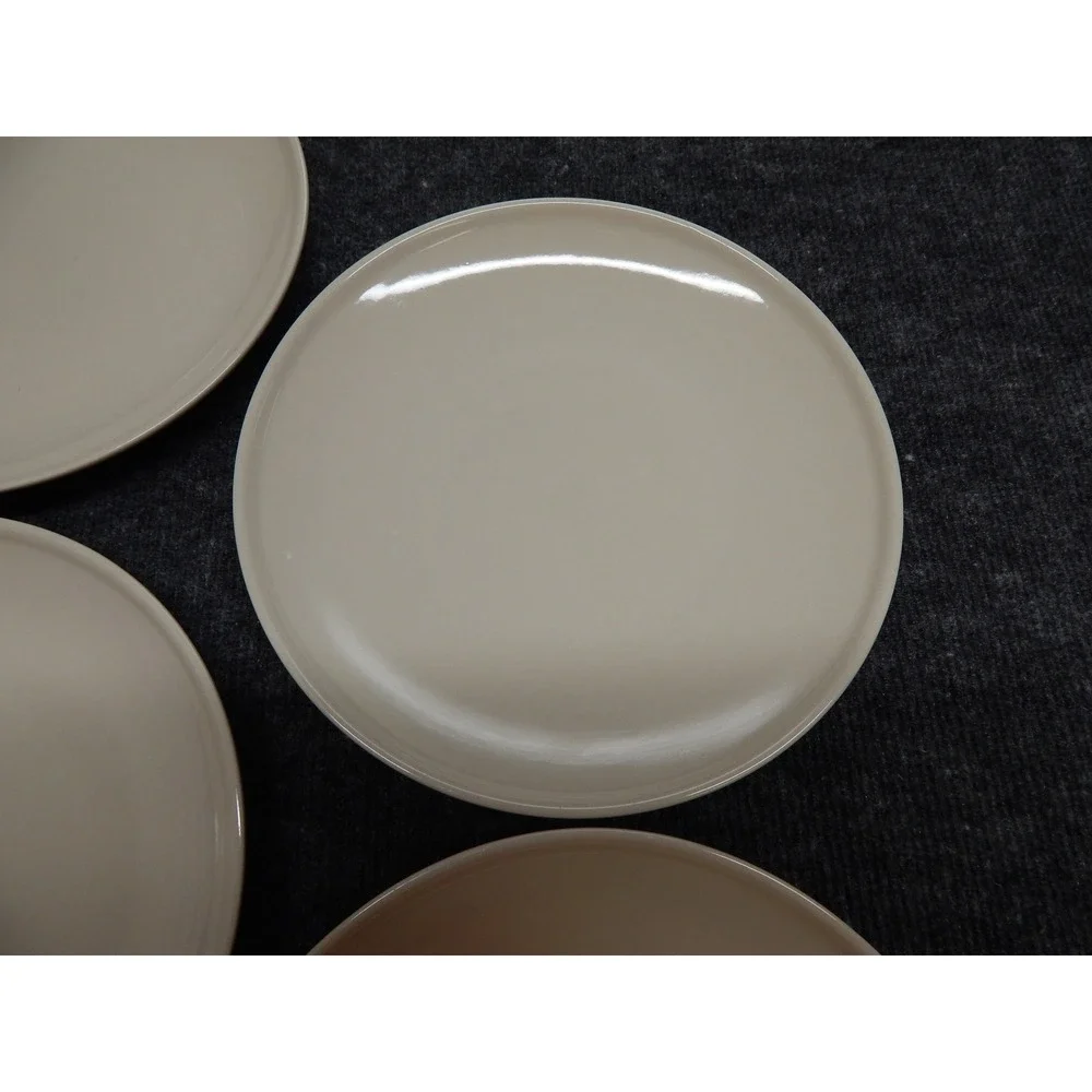 IKEA Fargklar Side Plates Set of 4 Matte Beige Maria Vinka 10866 Stoneware